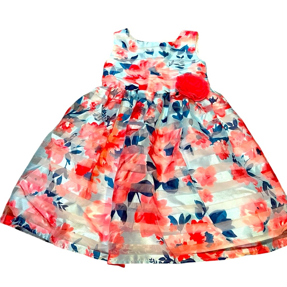 Jona Michelle girls 3T Floral Sleeveless Dress
Full skirt EUC